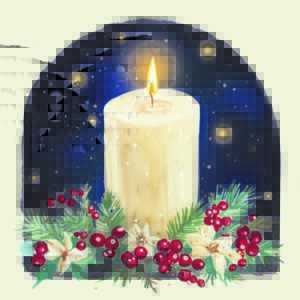 Candlelight at Christmas - Christmas cards